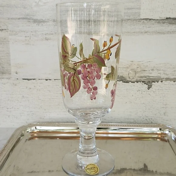 NWT BLOCK CRYSTAL NAPA VALLEY COLLECTION SET OF 4 DRINKWARE - Picture 6 of 9